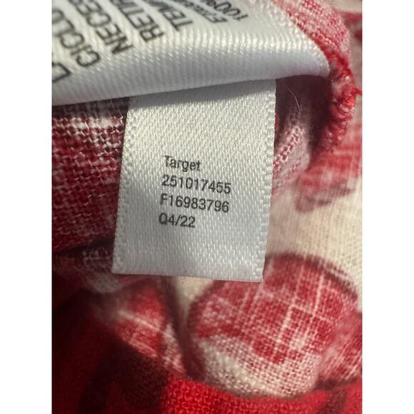 Rhode x Target Red Zinnia Floral Linen-Blend Midi/Maxi Dress – Size 14 - Picture 9 of 9